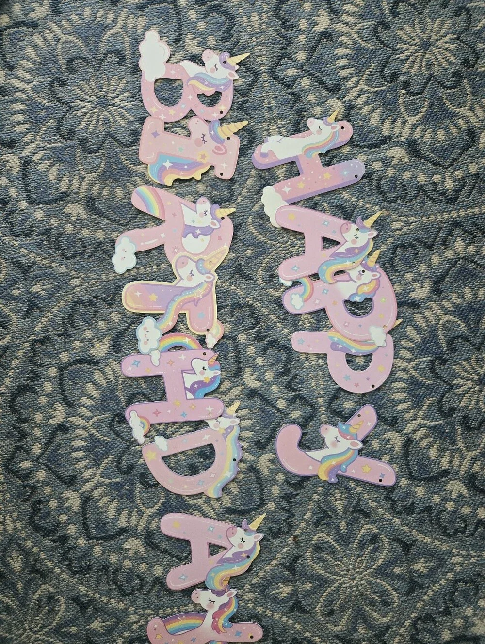 Unicorn Pink 'HAPPY BIRTHDAY' Party Banner - Ideal for Home Celebrations